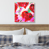Rosy Hearts Canvas Afdruk (Insitu (Slaapkamer))