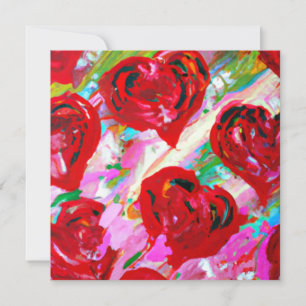 Rosy Hearts Feestdagenkaart