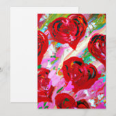 Rosy Hearts Feestdagenkaart (Voorkant / Achterkant)