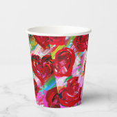 Rosy Hearts Papieren Bekers (Achterkant)