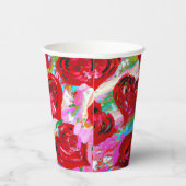 Rosy Hearts Papieren Bekers (Rechts)