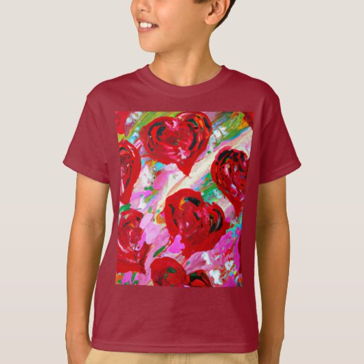 Rosy Hearts T-shirt (Voorkant)