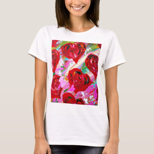 Rosy Hearts T-shirt (Voorkant)