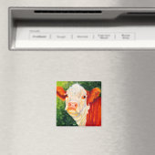 Rosy Le Joyeux Aimant Heifer Hereford Vache (In Situ (Lave-vaisselle))
