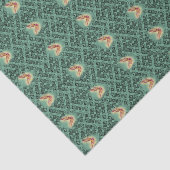 Rosy Maple Moth geometrisch blauwgroen weefselpapi Tissuepapier (Detail)