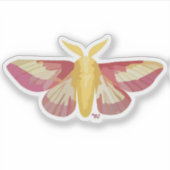 Rosy Maple Moth Sticker (Voorkant)