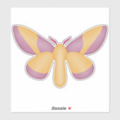 Rosy Maple Moth Sticker (Vel)