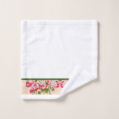 Rosy Overvloed op een badkamer handdoek set (B) (Wasdoekje)