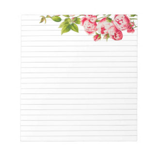 Rosy Overvloed op een Middelgroot Notitieblok
