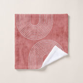 Rosy Pink-minimalist Bad Handdoek (Wasdoekje)