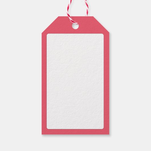 Rosy Roze Waterverf Bloemen Dank u Cadeaulabel (Achterkant)