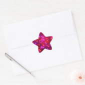 'Rosy Sparkle' stervormige Stickers (Envelop)