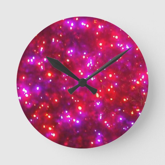 'Rosy Sparkle'-wandklok Ronde Klok (Voorkant)
