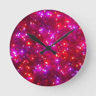 'Rosy Sparkle'-wandklok Ronde Klok