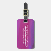 Rosy Sunset Bagagelabel (Voorkant verticaal)