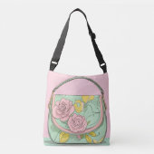 Rosy Sunshine AI art Crossbody Tas (Voorkant)