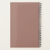 Rosy Taupe Minimalist 2026 Planner (Achterkant)