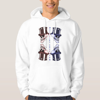 Rot blau Totenkopf Portzini T-Shirt