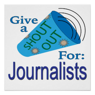 Rot op voor journalisten perfect poster