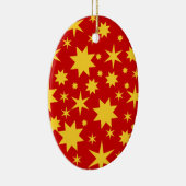 Rot und Gold Keramisch Ornament (Rechts)