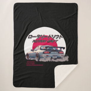 Rotary Drift RX-7 - Japanse straatlegende Sherpa Deken