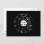 Rotary Phone Dial Briefkaart (Voorkant / Achterkant)