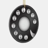 Rotary Phone Dial Keramisch Ornament (Rechts)
