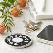 Rotary Phone Dial Sleutelhanger (Zijkant)