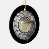 ROTARY PHONE DIAL versiering Keramisch Ornament (Rechts)