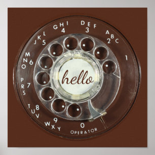 Rotary Phone Kijk Poster