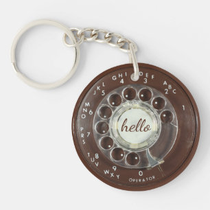 Rotary Phone Kijk Sleutelhanger