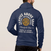 Rotary Sweat à Capuche Service Au-Dessus de Soi (Dos)