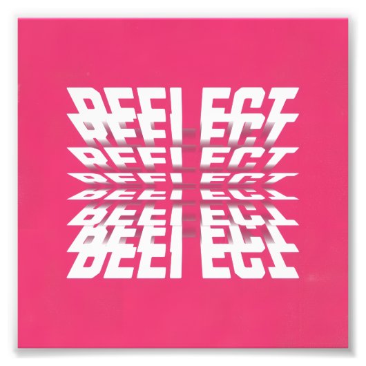 Rotating Text Minimal Poster – Pink Edition (Devant)