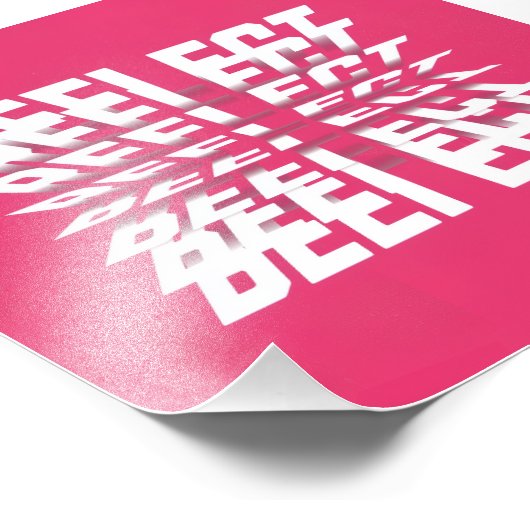 Rotating Text Minimal Poster – Pink Edition (Coin)