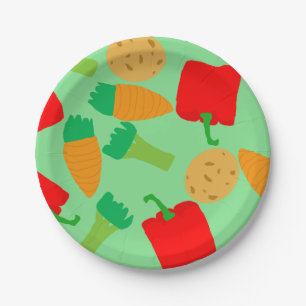 Rotating Vegetables Papier Bord