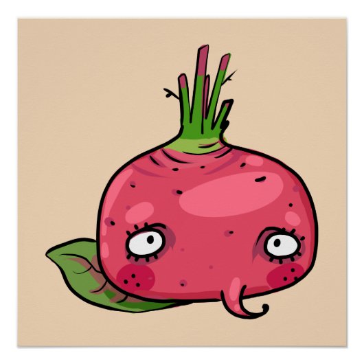 Rote Beete beet Perfect Poster (Voorkant)