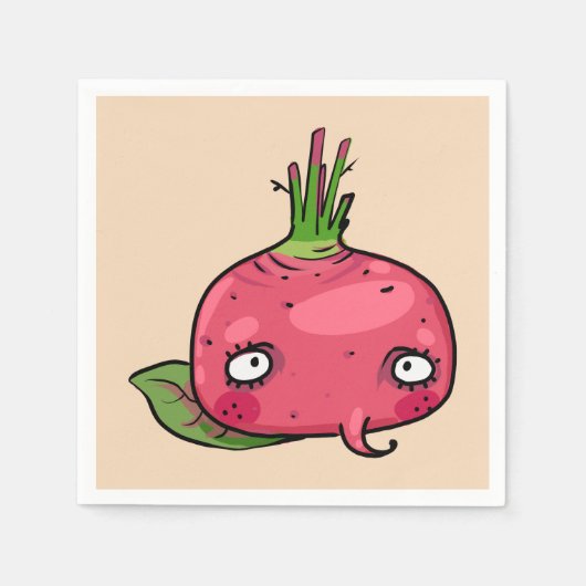 Rote Beete beet Servet (Voorkant)