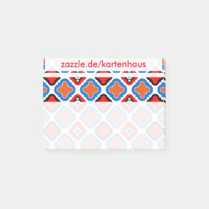 Rote blau mit Adresse Post-it® Notes