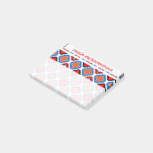 Rote blau mit Adresse Post-it® Notes (Schuin)