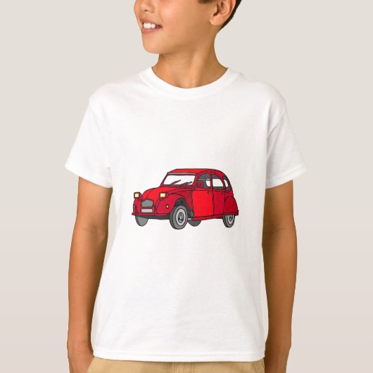 Rote Ente (2CV) T-shirt (Voorkant)