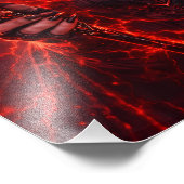 Rote Mond-Zauberin – Dark Fantasy Poster (Coin)