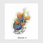 Roten-noten-tekening Sticker (Vel)