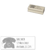 Roterend de Wijzerplaat van de Telefoon Retro  het Rubberstempel (Gestempeld)