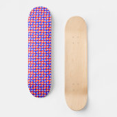 Roterende cirkels - Rood en Blauw Skateboard (Voorkant)