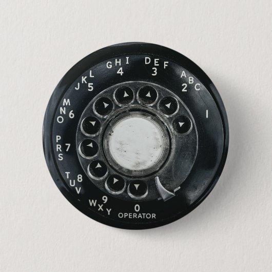  roterende telefoon ronde button 5,7 cm (Voorkant)
