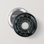  roterende telefoon ronde button 5,7 cm (Voorkant /achterkant)