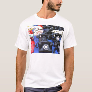 Roterende telefoon t-shirt
