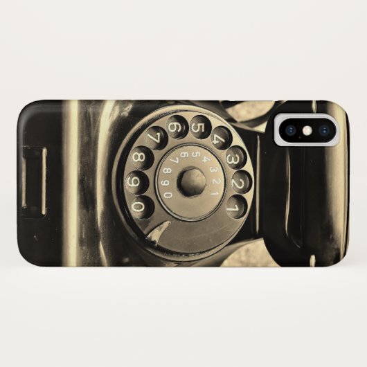  roterende telefoon x Case-Mate iPhone case (Achterkant (horizontaal))