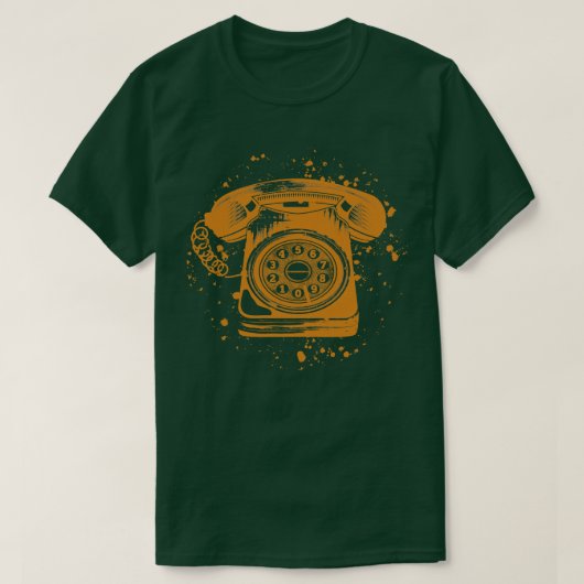Roterende telefoonlijn t-shirt (Design voorkant)