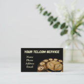 roterende telefoonreeks visitekaartje (Staand voorkant)